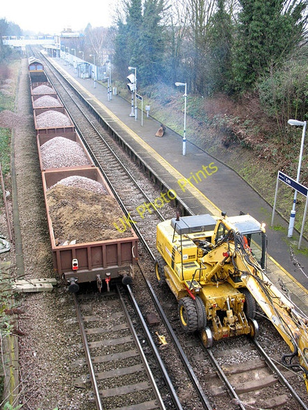 Photo 6"x4" Ballast train at Erith Erith c2011