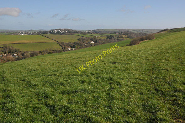 Photo 6"x4" View above Combe Salcombe c2011