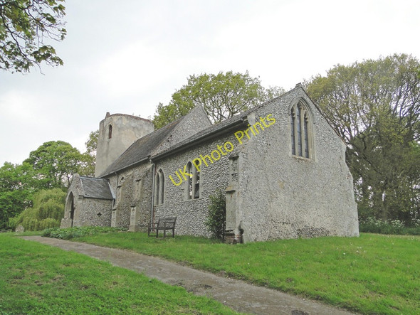 Photo 6"x4" West Lexham St Nicholas' church West Lexham c2010