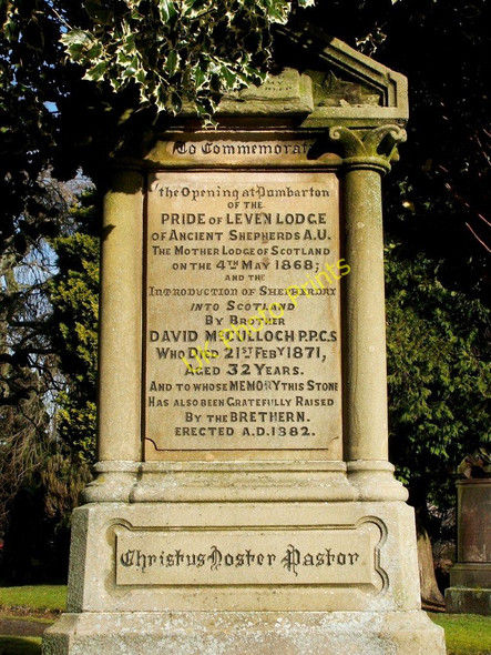 Photo 6"x4" Ancient Shepherds' Monument (detail) Dumbarton c2011