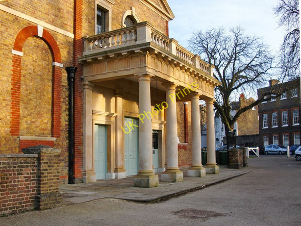 Photo 6"x4" St Anne's Church, Kew Green: the portico Brentford c2011