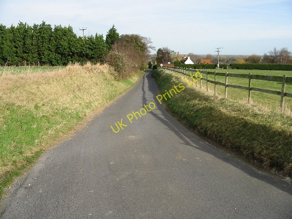 Photo 6"x4" Looking NE along Marley Lane Finglesham c2008