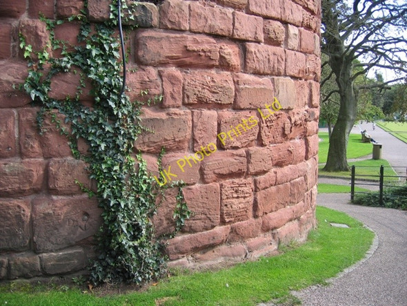 Photo 6"x4" The base of the Water Tower and carved initials Chester c2007