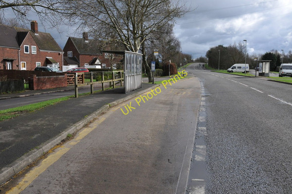 Photo 6"x4" Bus stop on Longford Lane Gloucester c2011