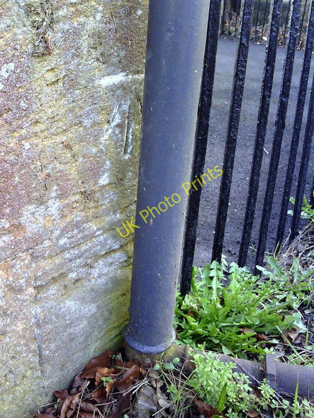 Photo 6"x4" Benchmark on Pen Mill Railway Station Yeovil c2011