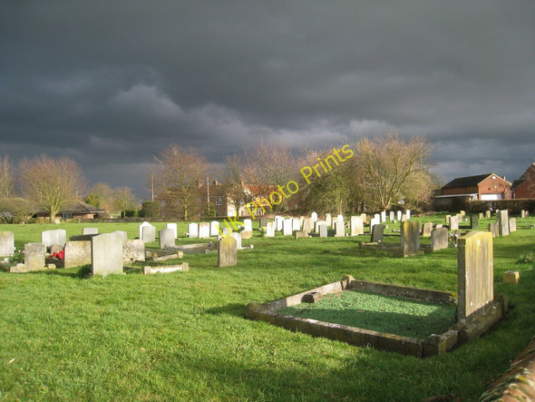Photo 6"x4" View across the churchyard at Glentham Glentham c2011