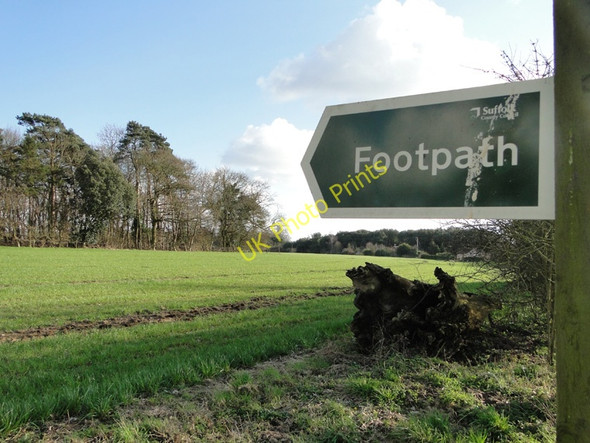 Photo 6"x4" Footpath No.28a sign at Friday Street Friday Street\/TM3760 c2011