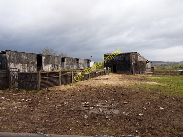 Photo 6"x4" Sheep sheds and pens at Catstree Burcote c2011