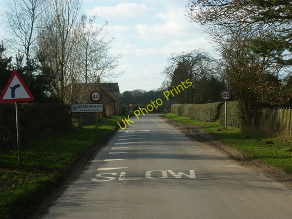 Photo 6"x4" Entering Everingham, East Yorkshire Everingham c2011