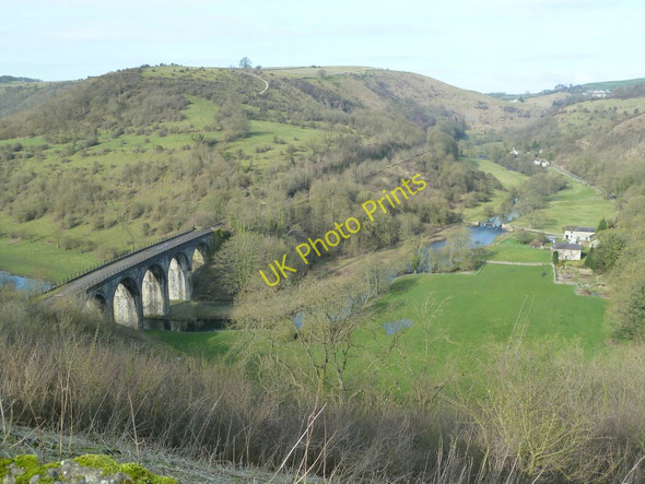 Photo 6"x4" Upperdale and the Headstone Viaduct Little Longstone c2011