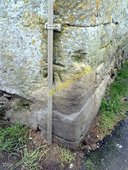 Photo 6"x4" Benchmark on the dovecote at Cogges Manor Farm Witney c2011
