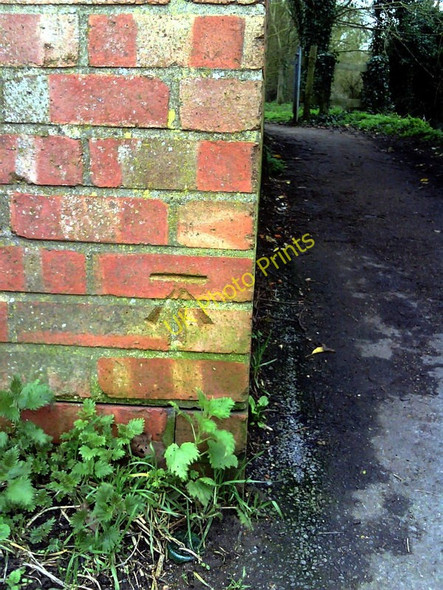 Photo 6"x4" Benchmark on Southern Gas Networks substation, Cogges Witney c2011