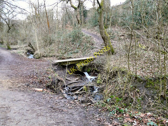 Photo 6"x4" Footbridge over Gower Hey Brook Hyde\/SJ9494 c2011