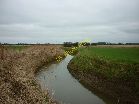 Photo 6"x4" A drain at Neat Marsh, south of Bilton Neat Marsh c2011