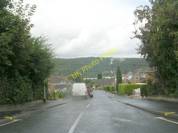 Photo 6"x4" Grasmere Drive - Lower Edge Road - on a rainy day! Elland c2009