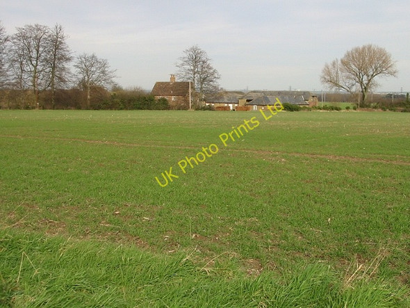 Photo 6"x4" View across the field to Hay Farm Ham\/TR3254 c2008