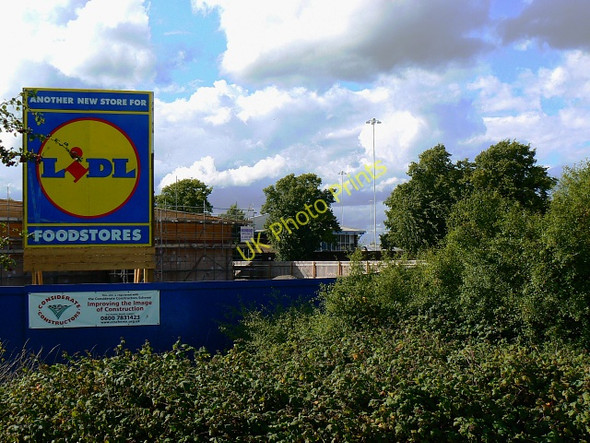 Photo 6"x4" Lidl construction site, Barnfield, Swindon 25.08.2009 Even Swindon c2009