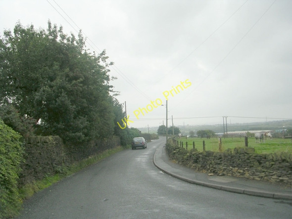 Photo 6"x4" Greenfield Lane - viewed from Spen View Lane Toftshaw c2009