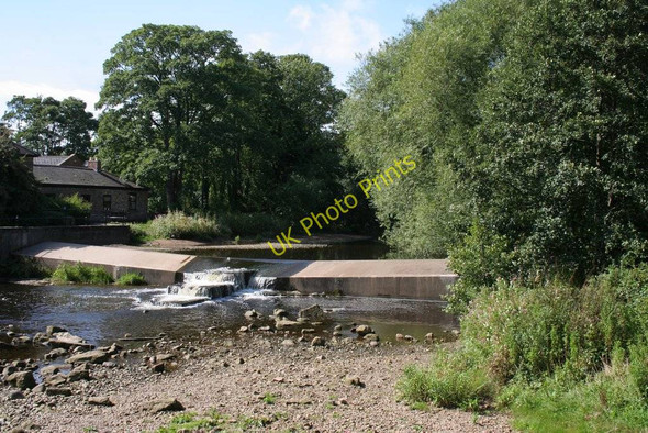 Photo 6"x4" Weir, River Skell Ripon c2009