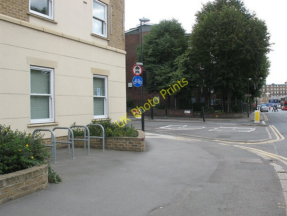 Photo 6"x4" Cycle facilities on Greenwich High Road Deptford\/TQ3677 c2009
