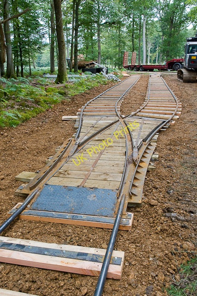 Photo 6"x4" Warwickslade Cutting: laying the railway Bank\/SU2807 c2009