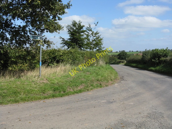 Photo 6"x4" Bridleway Sign At Hill Farm Kyre Green c2009