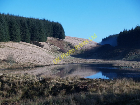 Photo 6"x4" Lochan, Howcleuch Forest Hazelbush Hill c2008