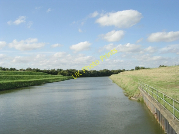 Photo 6"x4" Hobhole Drain - viewed from Hobhole Pumping Station Scrane End c2009