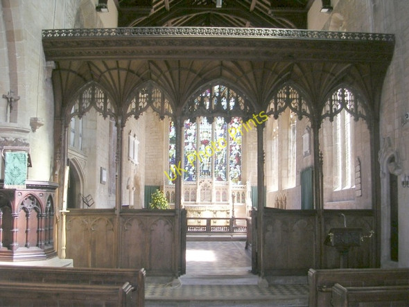 Photo 6"x4" All Saints Rood Screen Moulton\/TF3024 c2009