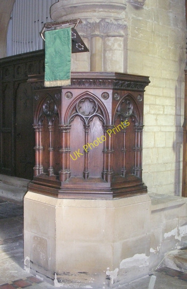 Photo 6"x4" All Saints Pulpit Moulton\/TF3024 c2009