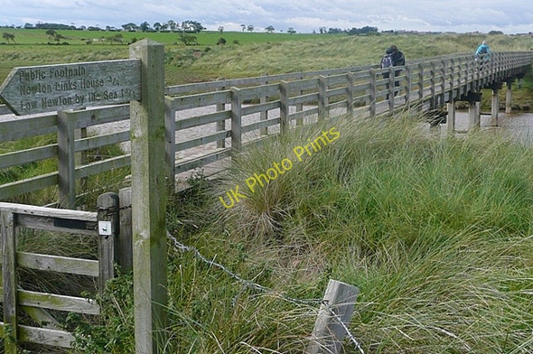 Photo 6"x4" Tughall Burn footbridge Tughall c2009