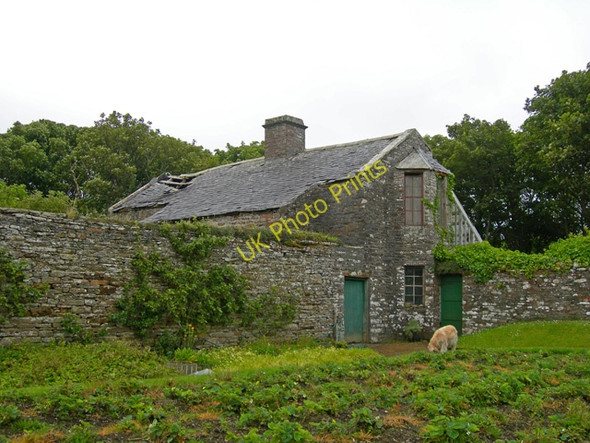Photo 6"x4" Corner of the walled garden at Balfour Castle Balfour\/HY4716 c2007