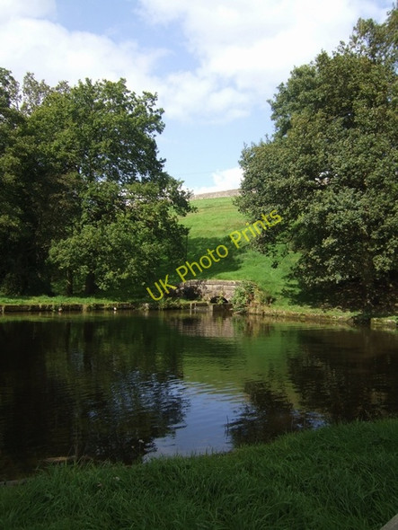 Photo 6"x4" Outflow pool for the canal feeder - Knypersley Reservoir Hodgefield c2009