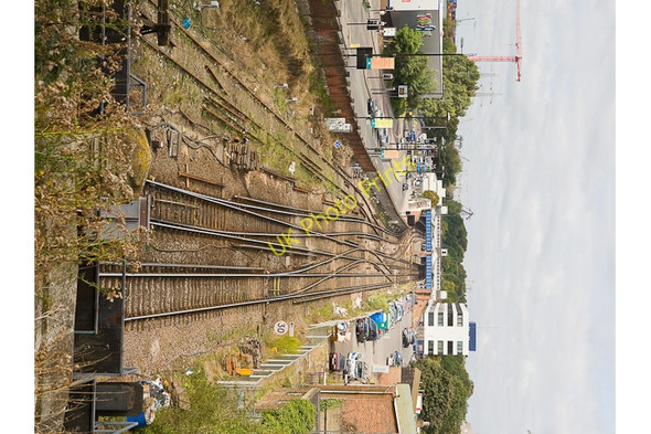 Photo 6"x4" Railway lines approaching Southampton station Southampton c2009