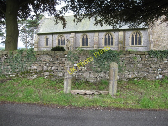 Photo 6"x4" Stocks outside St Oswald's church Thornton in Lonsdale c2009