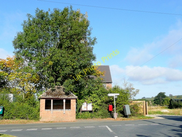 Photo 6"x4" Bus shelter in the centre of Aston Somerville Aston Somerville c2009