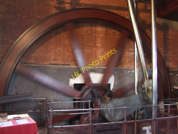 Photo 6"x4" Flywheel 'C engine' Claymills Pumping Station Stretton\/SK2526 c2009