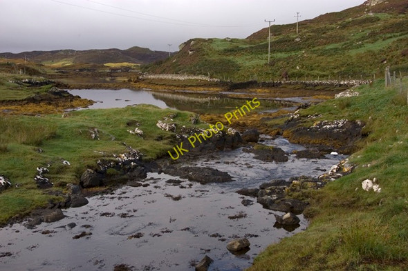 Photo 6"x4" Loch Thorasdaigh and the outfall of Loch Cromore Cromor c2009