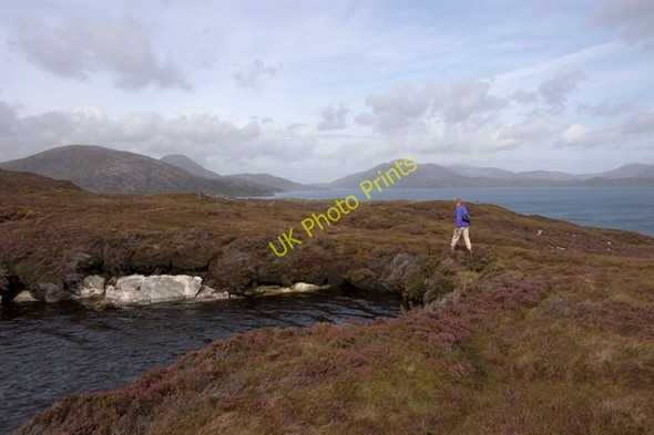 Photo 6"x4" Footpath and tiny lochan on the Scalpay trail Ceann a Bh\u00e0igh\/NG2395 c2009