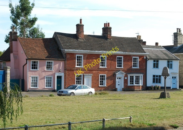 Photo 6"x4" Houses on Hall Street Long Melford c2009
