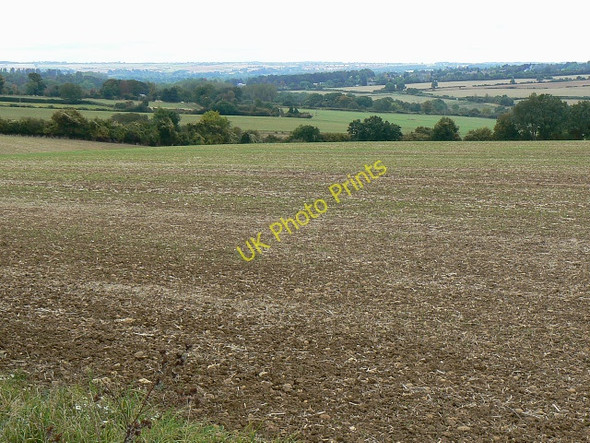 Photo 6"x4" Farmland east of Finstock Finstock c2009