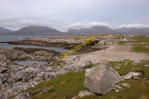 Photo 6"x4" Looking north over Mol nan Stop to North Harris Losgaintir c2009