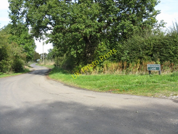 Photo 6"x4" Broadoak Lane Meets Wrenshot Lane High Legh c2009