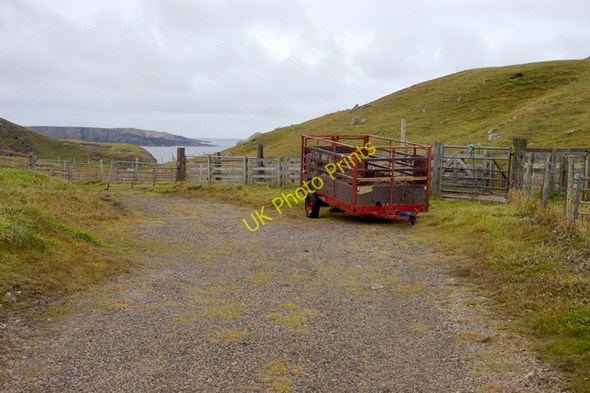 Photo 6"x4" Road end at Mhangarstadh Mangurstadh c2009