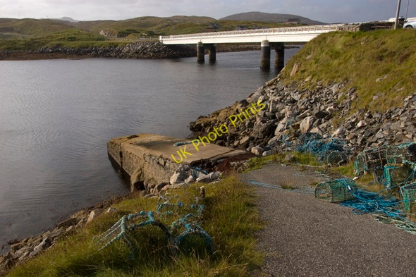 Photo 6"x4" Great Bernera bridge and pier Barraglom c2009