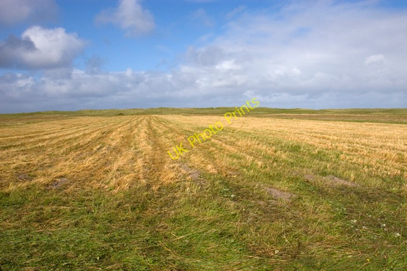 Photo 6"x4" Stubble field on the machair Tobha Beag\/NF7535 c2009