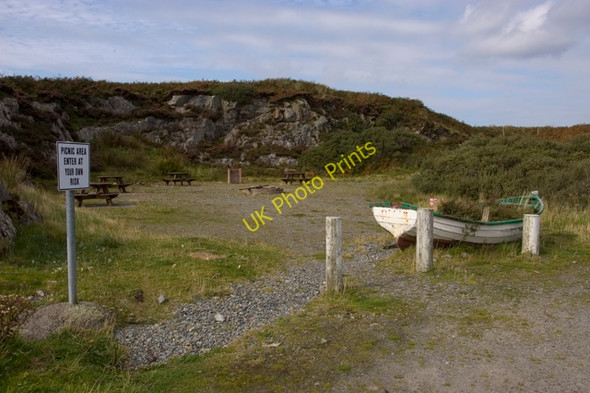 Photo 6"x4" Picnic site on the road to Port Pheadair Griomasaigh c2009