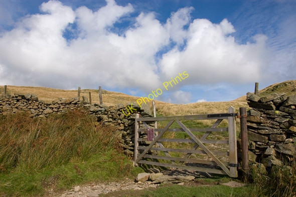 Photo 6"x4" Gate on bridleway to Kentmere Green Quarter c2009