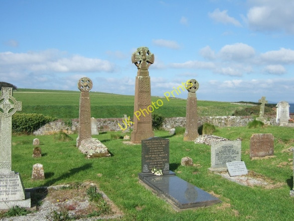Photo 6"x4" Part of churchyard at St Bride's St Brides\/SM7910 c2009