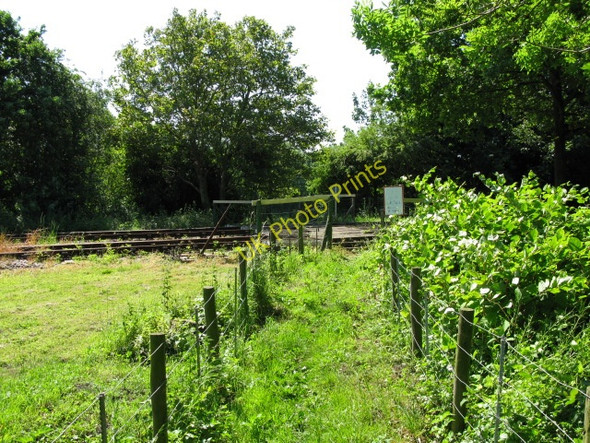 Photo 6"x4" Footpath across tracks of the East Kent Railway Eythorne c2009